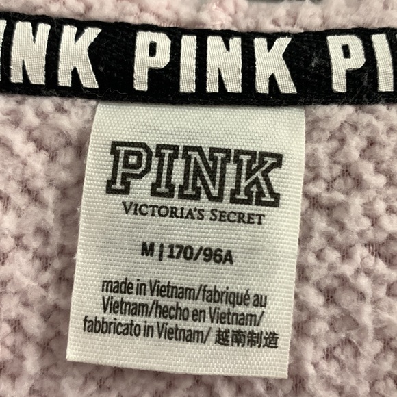 NWOT MEDIUM VS PINK SHERPA HOODIE - Picture 4 of 6